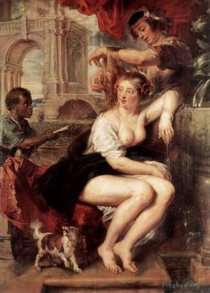 Artist Peter Paul Rubens's Work - Bathsheba at the fountain