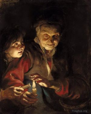 Artist Peter Paul Rubens's Work - Night scene 1617