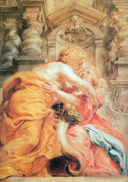 Peter Paul Rubens Oil Painting - Peace and abundance
