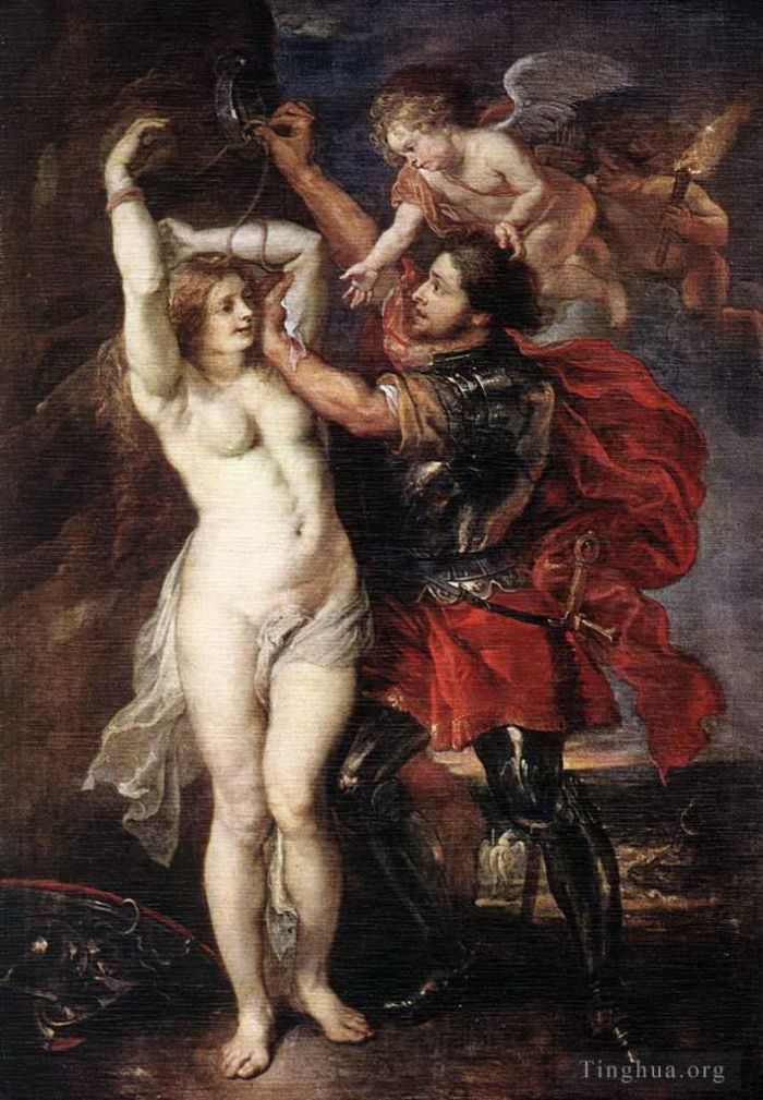 Peter Paul Rubens Oil Painting - Perseus and andromeda 1640