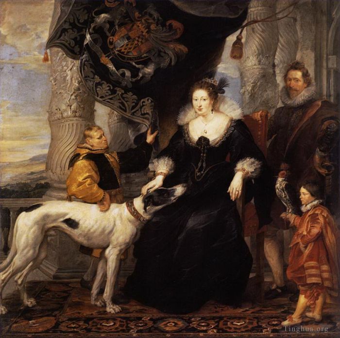 Peter Paul Rubens Oil Painting - Portrait of lady arundel with her train