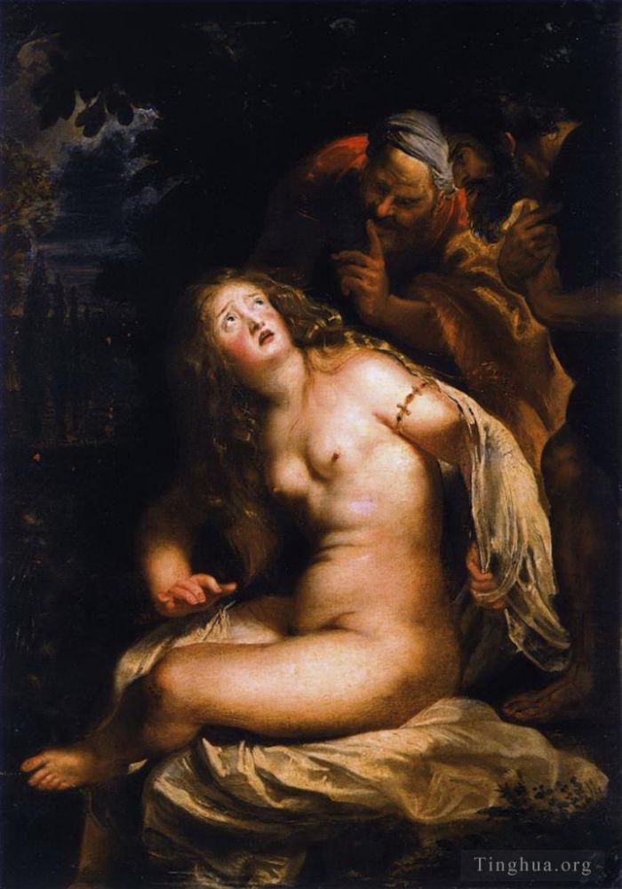 Peter Paul Rubens Oil Painting - Susanna and the elders