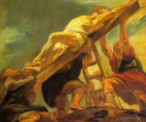Artist Peter Paul Rubens's Work - The raising of the cross 1621