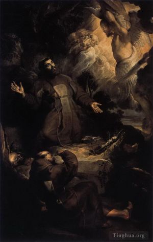 Artist Peter Paul Rubens's Work - The stigmatization of st francis