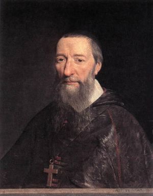 Artist Philippe de Champaigne's Work - Portrait of Bishop Jean Pierre Camus