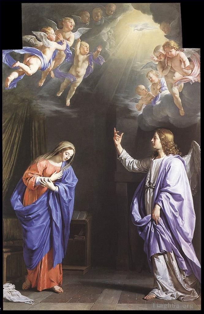 Philippe de Champaigne Oil Painting - The Annunciation