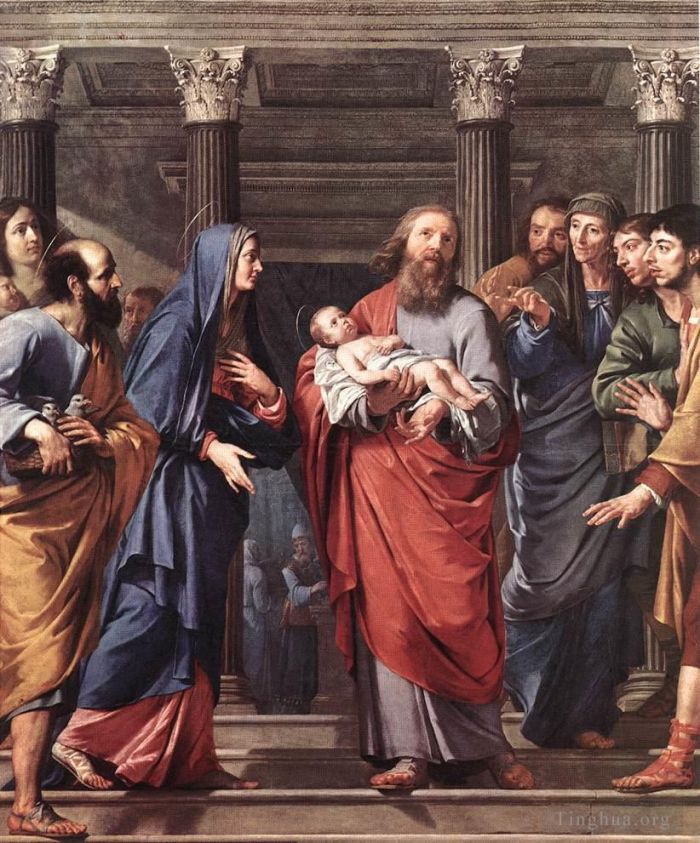 Philippe de Champaigne Oil Painting - The Presentation of the Temple