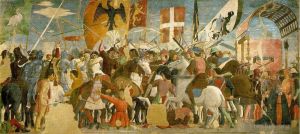Artist Piero della Francesca's Work - Battle Between Heraclius And Chosroes