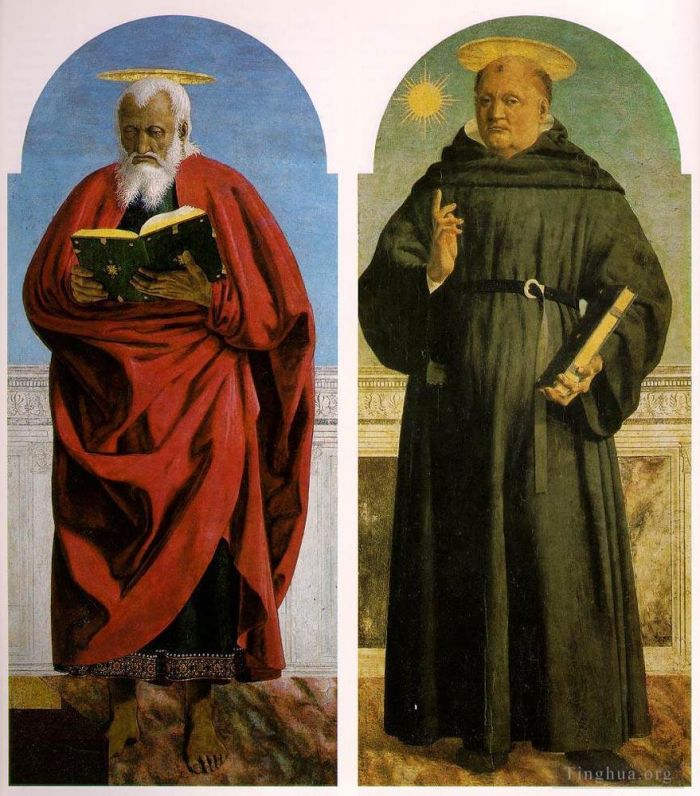 Piero della Francesca Various Paintings - Polyptych Of Saint Augustine 2