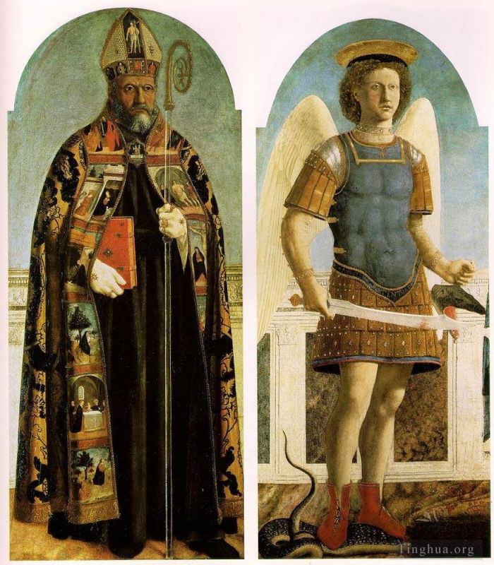 Piero della Francesca Various Paintings - Polyptych Of Saint Augustine