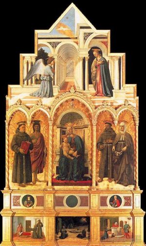 Artist Piero della Francesca's Work - Polyptych Of St Anthony