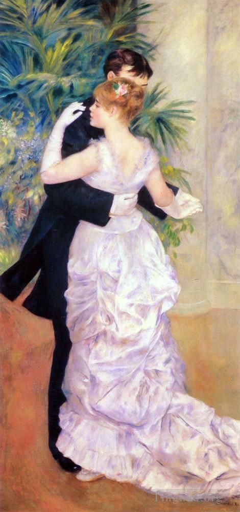 Pierre-Auguste Renoir Oil Painting - Dance in the City (City Dance)