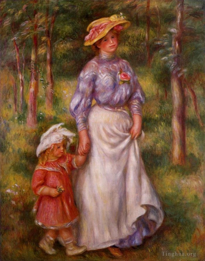 Pierre-Auguste Renoir Oil Painting - 5 la promenade