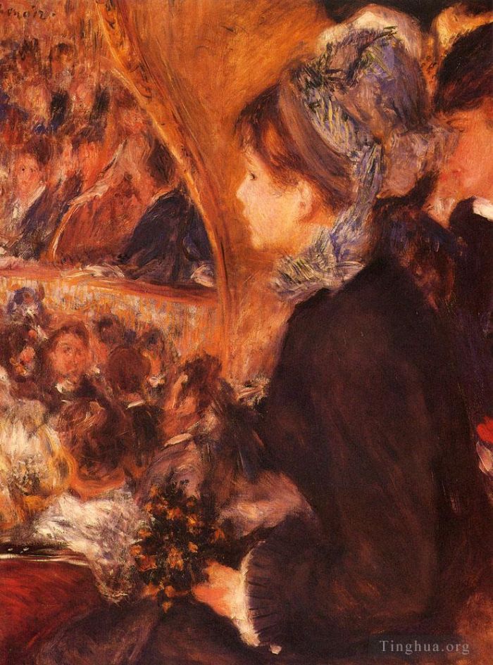 Pierre-Auguste Renoir Oil Painting - At The Theatre