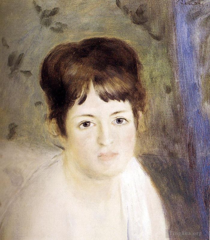 Pierre-Auguste Renoir Oil Painting - Head Of A Woman
