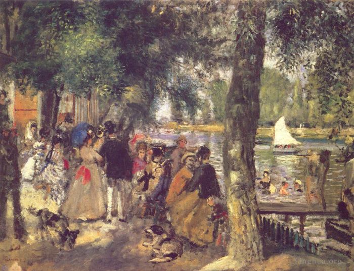 Pierre-Auguste Renoir Oil Painting - La Grenouilliere