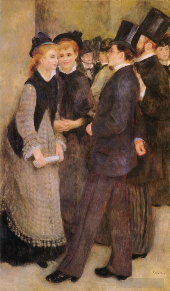 Pierre-Auguste Renoir Oil Painting - Leaving The Conservatoire