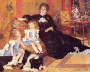 Artist Pierre-Auguste Renoir's Work - Madame Georges Charpentier and her Children