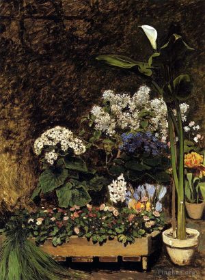 Artist Pierre-Auguste Renoir's Work - Mixed Spring Flowers