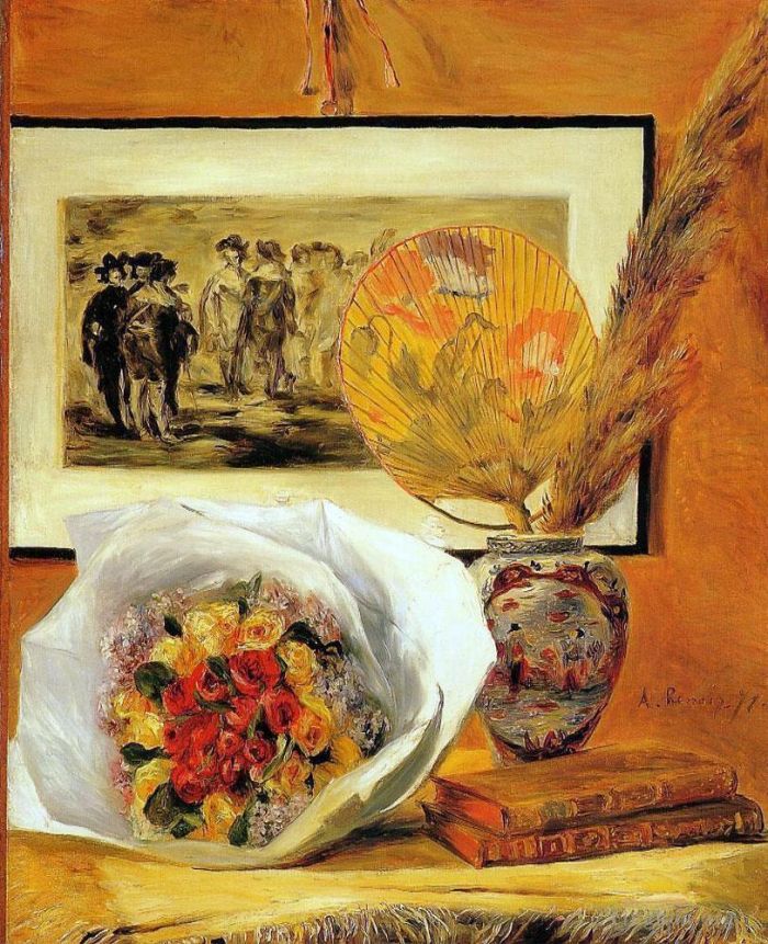Pierre-Auguste Renoir Oil Painting - Still Life With Bouquet