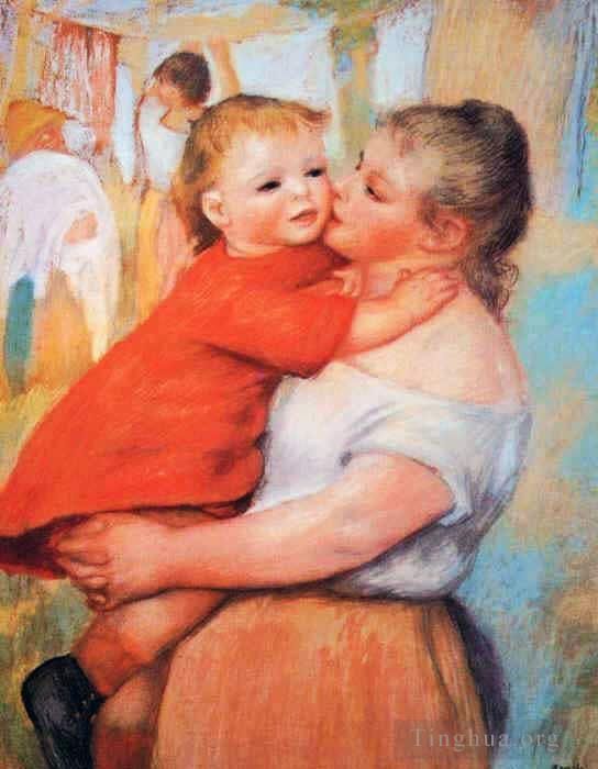 Pierre-Auguste Renoir Oil Painting - Aline and pierre