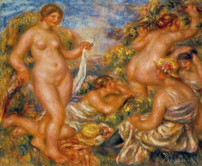 Pierre-Auguste Renoir Oil Painting - Bathers