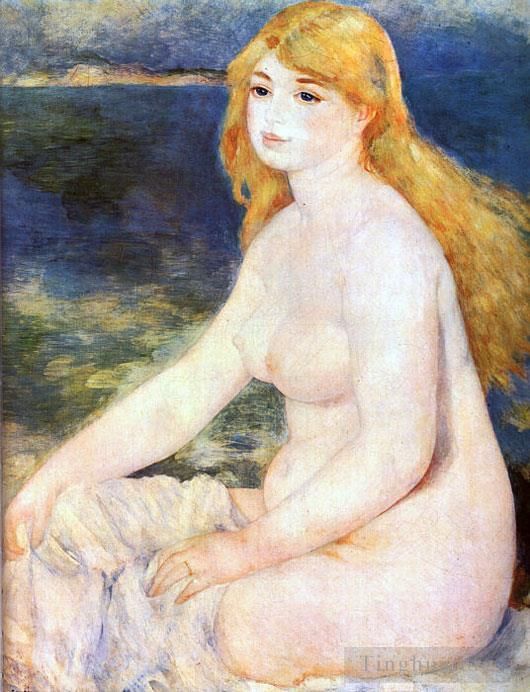 Pierre-Auguste Renoir Oil Painting - Blonde Bather