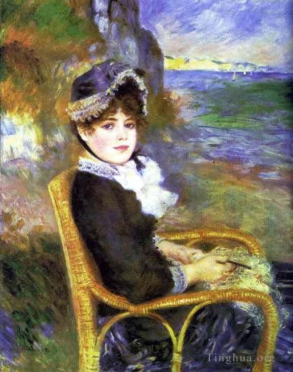 Pierre-Auguste Renoir Oil Painting - By the seashore