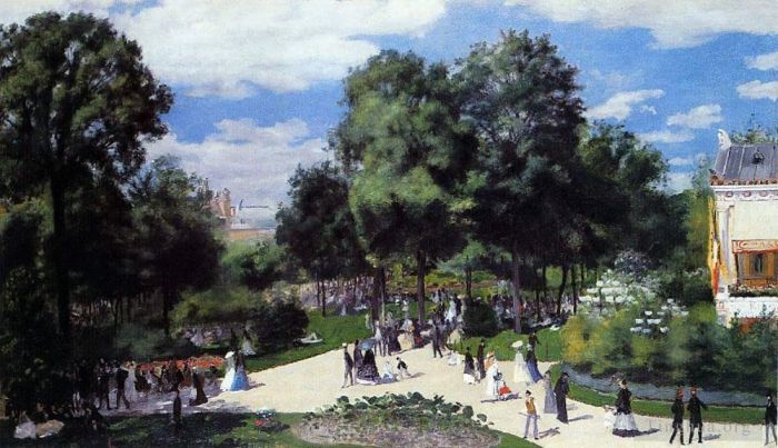 Pierre-Auguste Renoir Oil Painting - Champs elysees paris fair