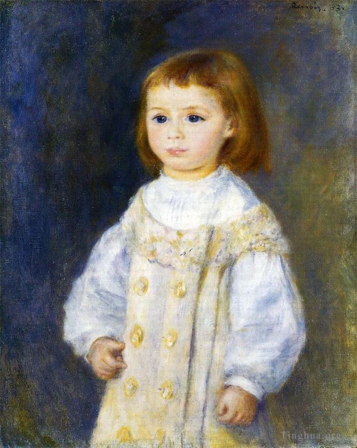 Pierre-Auguste Renoir Oil Painting - Child in white
