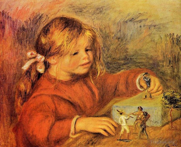 Pierre-Auguste Renoir Oil Painting - Claude playing