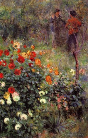 Artist Pierre-Auguste Renoir's Work - Garden in rue cortot montmartre