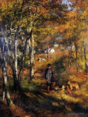 Artist Pierre-Auguste Renoir's Work - Jules le couer in fontainebleau forest