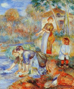 Artist Pierre-Auguste Renoir's Work - Laundresses