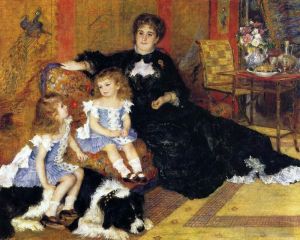 Artist Pierre-Auguste Renoir's Work - Madame charpentier and her children