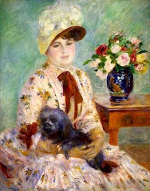 Artist Pierre-Auguste Renoir's Work - Mlle charlotte berthier
