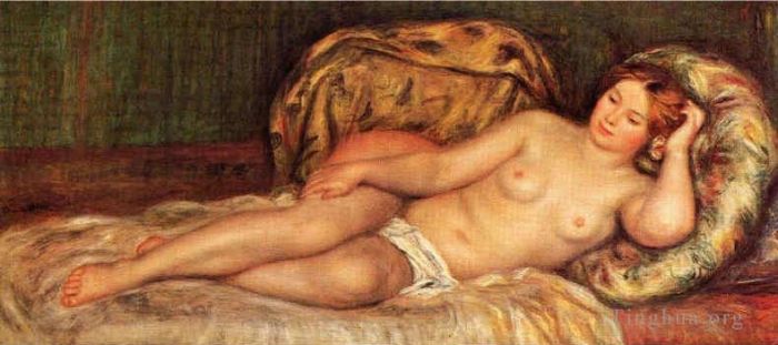 Pierre-Auguste Renoir Oil Painting - Nude on cushions