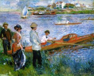 Artist Pierre-Auguste Renoir's Work - Oarsmen at chatou