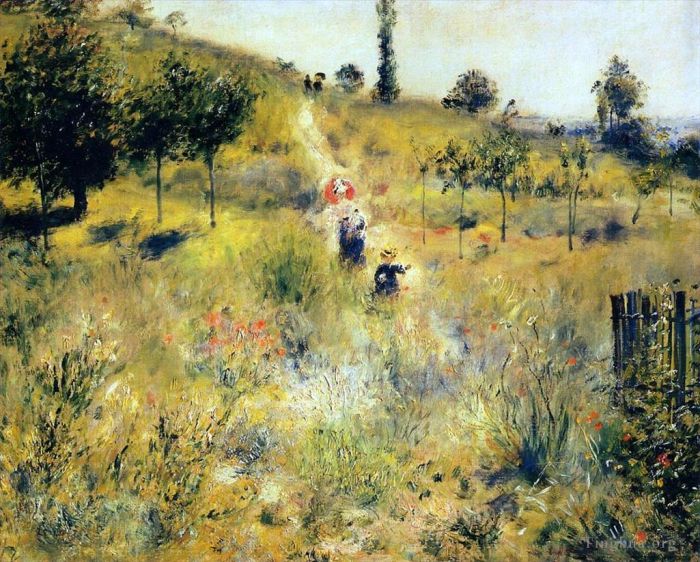 Pierre-Auguste Renoir Oil Painting - Path Leading through Tall Grass