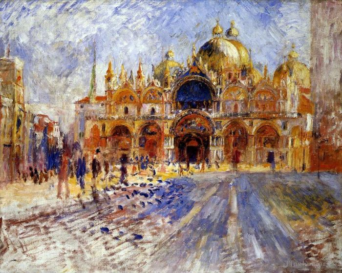 Pierre-Auguste Renoir Oil Painting - Piazza san marco venice