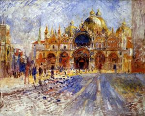 Artist Pierre-Auguste Renoir's Work - Piazza san marco venice