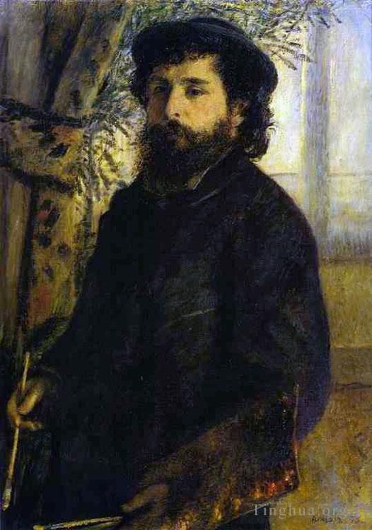 Pierre-Auguste Renoir Oil Painting - Portrait of claude monet