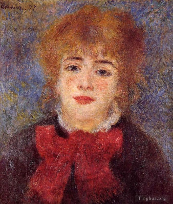 Pierre-Auguste Renoir Oil Painting - Portrait of jeanne samary