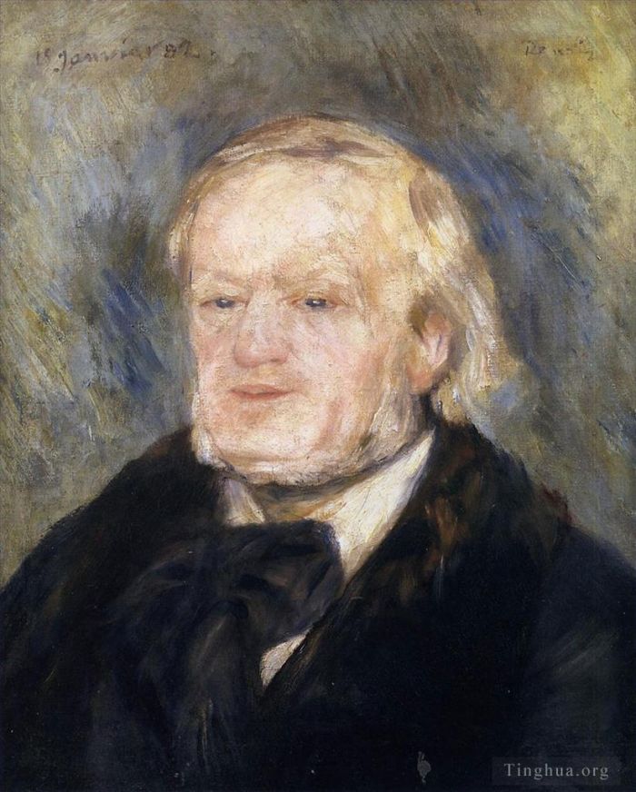 Pierre-Auguste Renoir Oil Painting - Portrait of richard wagner