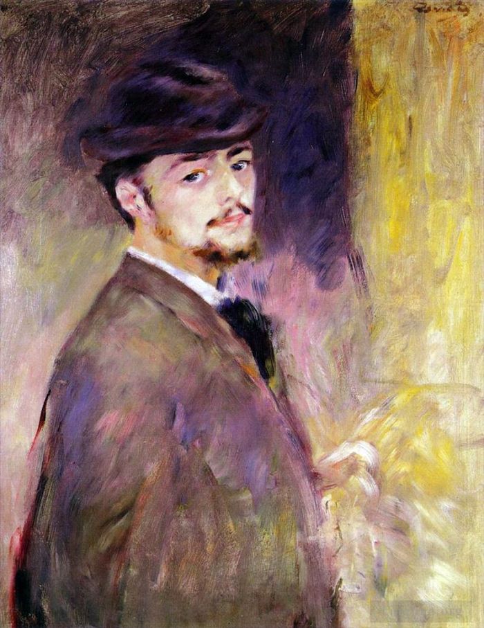 Pierre-Auguste Renoir Oil Painting - Self portrait