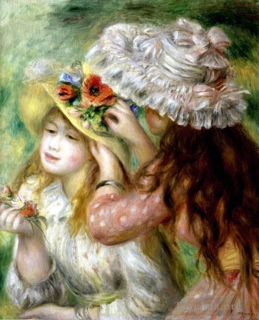 Pierre-Auguste Renoir Oil Painting - Summer hats