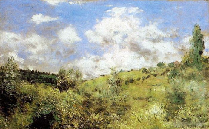 Pierre-Auguste Renoir Oil Painting - The gust of wind
