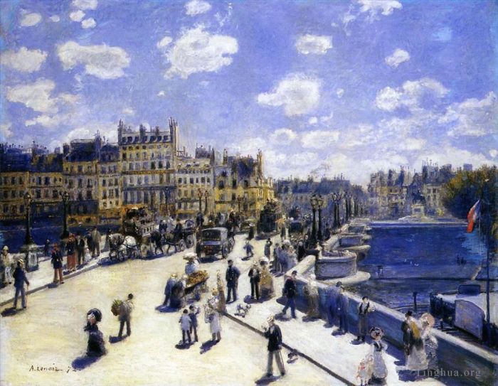 Pierre-Auguste Renoir Oil Painting - The pont neuf paris