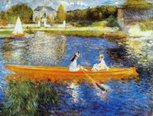Artist Pierre-Auguste Renoir's Work - The Seine at Asnieres (The Skiff)