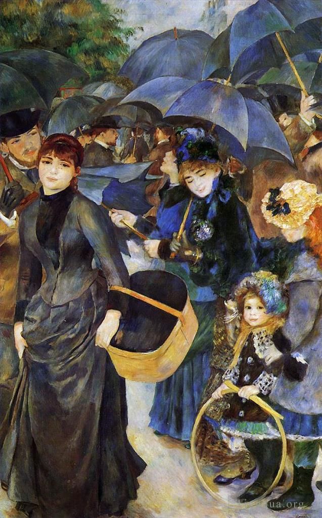 Pierre-Auguste Renoir Oil Painting - The umbrellas